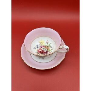 Vintage Hammersley Cup and Saucer Signed by Artist